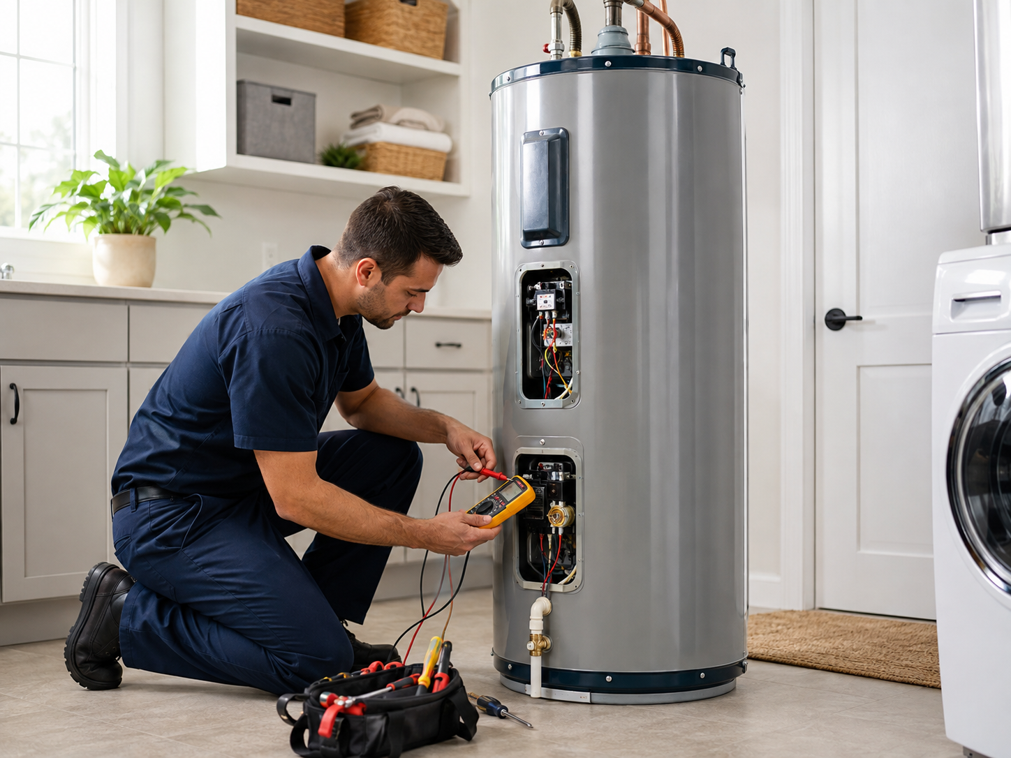 Technician providing home service in Irving Texas
