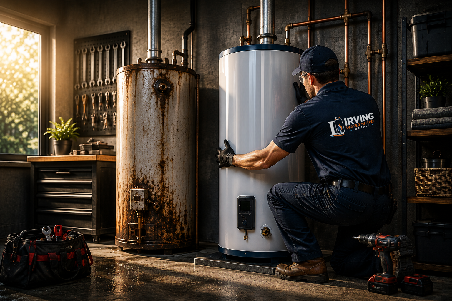 Professional water heater service in Irving Texas