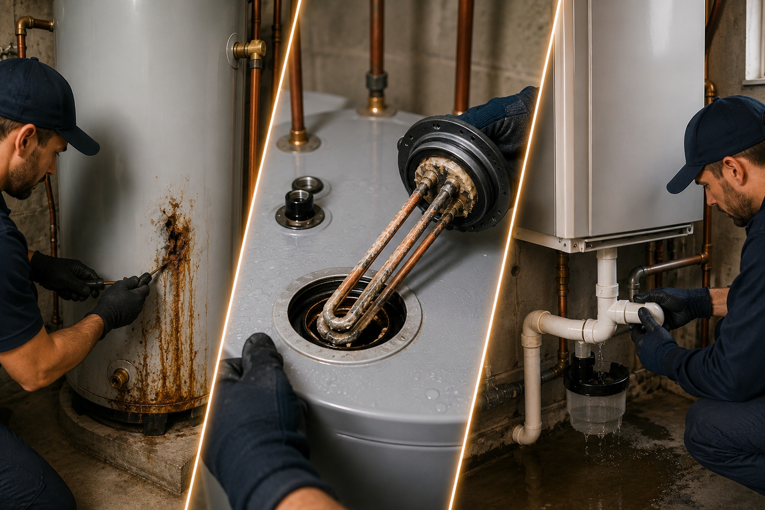 Three Critical Water Heater Leak Points