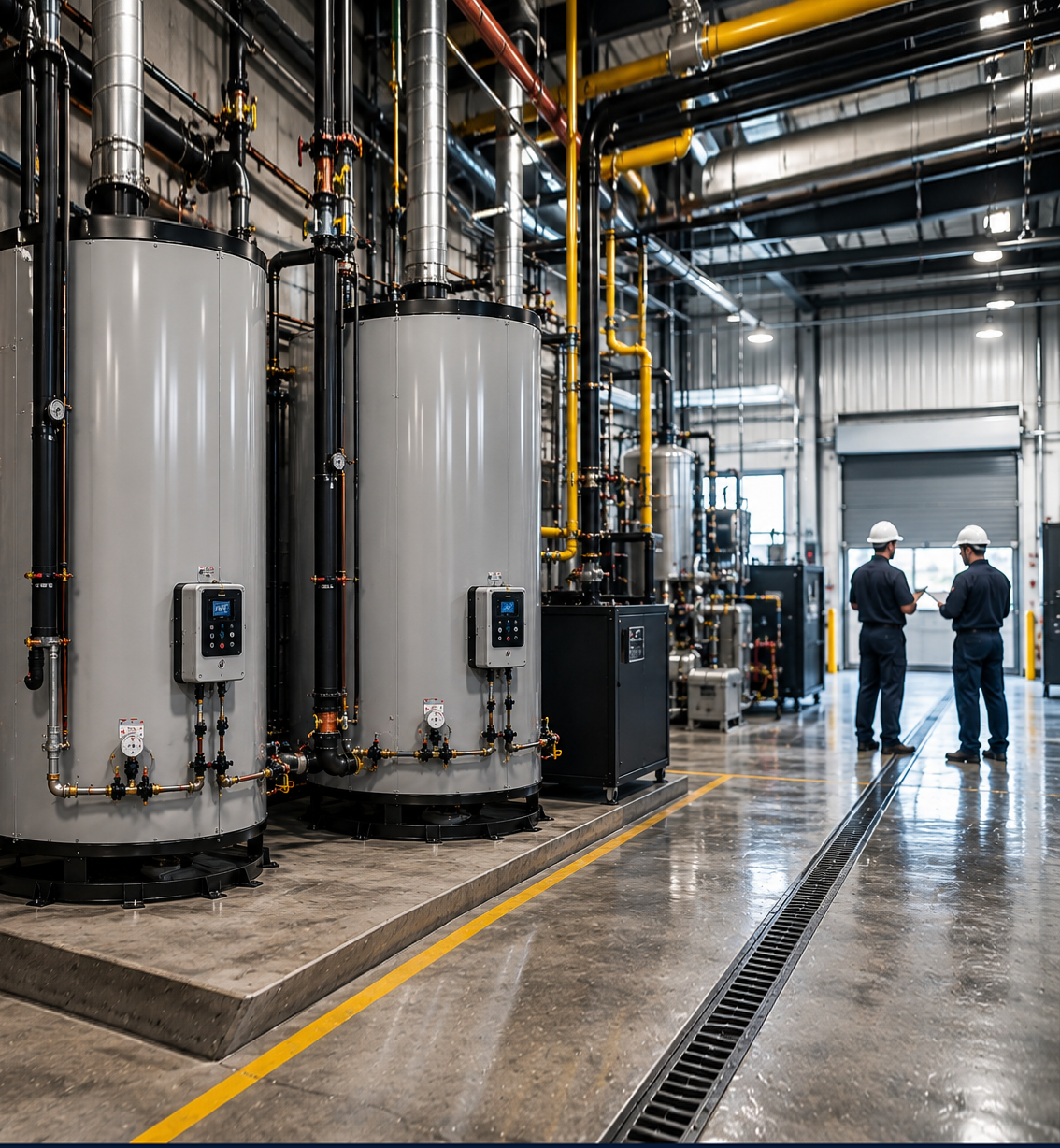 Professional water heater technician providing local plumbing service in Irving Texas